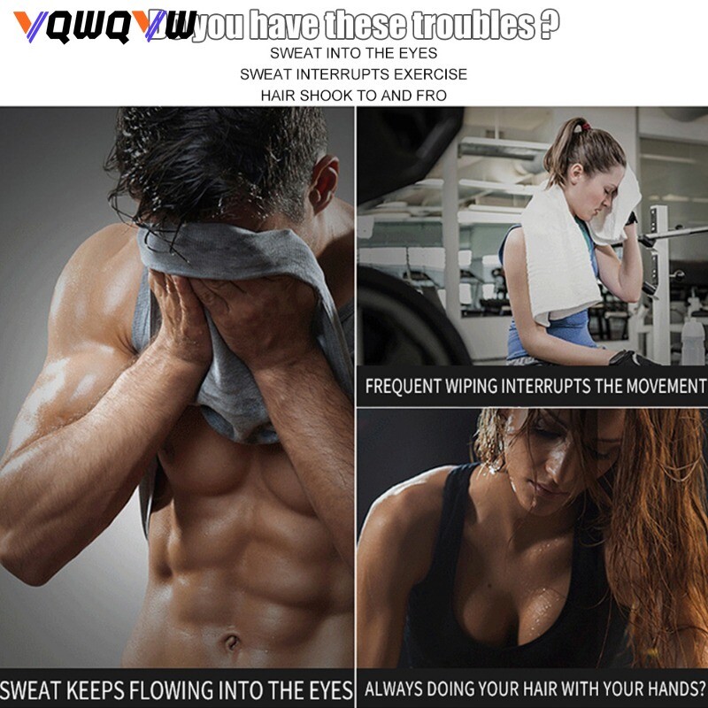 1 kom traka za znojenje Neklizajuća lagana prozračna traka za glavu za trčanje, jogu, fitness trening Rastezljiva uniseks traka za kosu