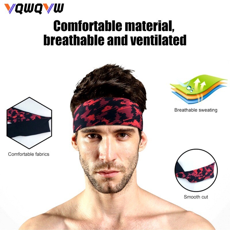 1 kom traka za znojenje Neklizajuća lagana prozračna traka za glavu za trčanje, jogu, fitness trening Rastezljiva uniseks traka za kosu