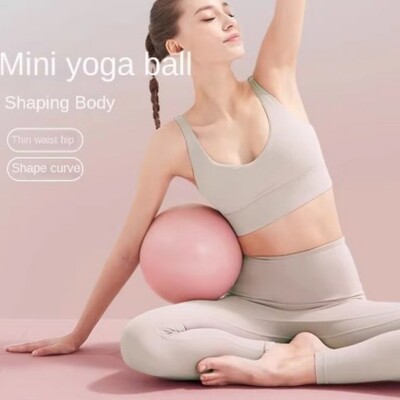 25 cm-es mini jóga labda Fitness Pilates zsírt csökkentő labda Vastag robbanásbiztos PVC csúszásmentes edzőterem otthoni edzés edzés gyakorlat gyakorlat labda