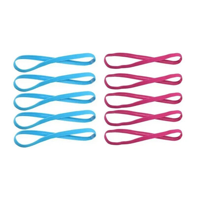 5 ks cukríkových farieb pre ženy, mužov, jogu, športové čelenky pre dievčatá, športové, protišmykové, elastické, gumené, potné pásky, futbal, beh