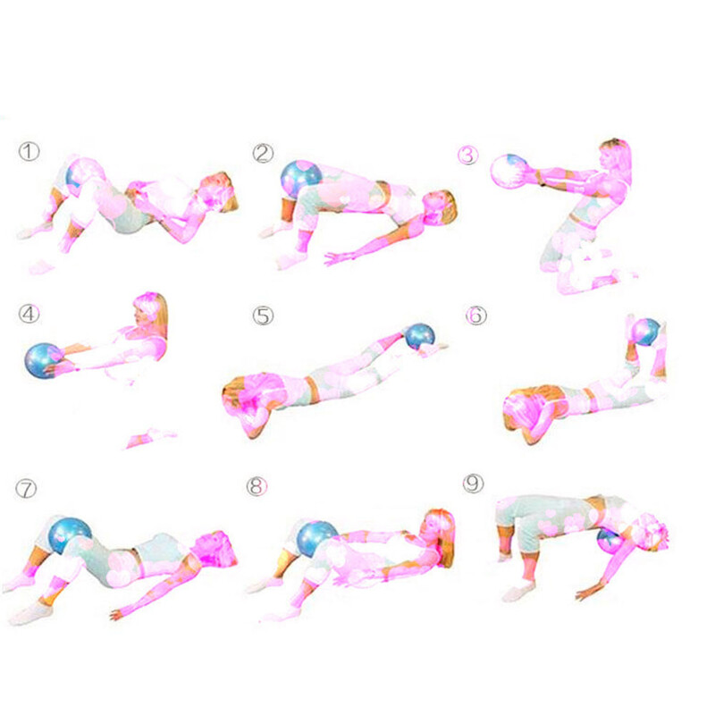 PVC mini fitness lopta 22/25CM joga lopta pšeničná trubica nevýbušná drhnúca lopta domáce cvičenie fitness pilates balančná lopta