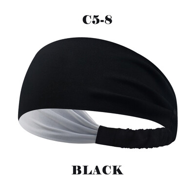 【P12】 Joga elastinga moterų/vyrų plaukų juosta Sportinė bėgimo spalvinga fitneso juostelė Damen vasaros mada, patogi prakaito juosta