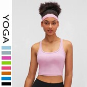 Jogos galvos juosta unisex didelio elastingumo vientisos spalvos drėgmę sugerianti neslystanti galvos juosta lauko bėgimo galvos juosta fitneso galvos juosta