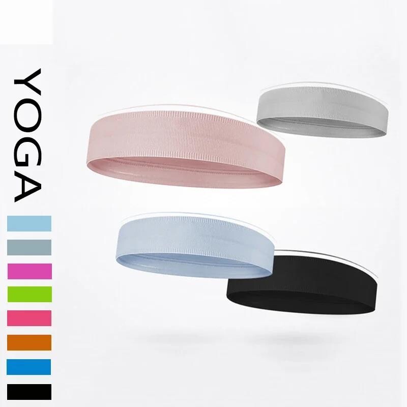 Jogos galvos juosta unisex didelio elastingumo vientisos spalvos drėgmę sugerianti neslystanti galvos juosta lauko bėgimo galvos juosta fitneso galvos juosta