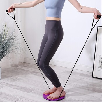 Twist Waist Board за Balance Pilates, Balance Pilates Rotator Discs, Домашно фитнес оборудване за фитнес, Twister Plate с дърпащо въже