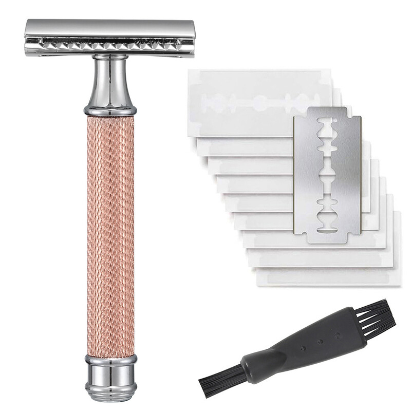 Same muška bakrena ručna staromodna britva 10 kom Muška britva staromodna metalna britva