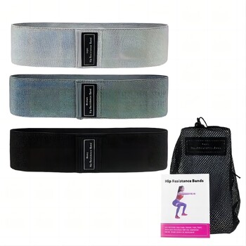 Γυναικεία προπόνηση δύναμης ισχίου Fabric Booty Exercise Bands Home Bandas Elastic Fitness Hip Circle Αντιολισθητικές αντιολισθητικές ζώνες