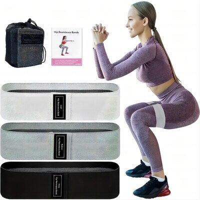 Γυναικεία προπόνηση δύναμης ισχίου Fabric Booty Exercise Bands Home Bandas Elastic Fitness Hip Circle Αντιολισθητικές αντιολισθητικές ζώνες