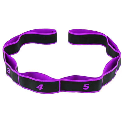 Yoga Stretching Band 8-segment Digital High Elasticity Fitness Products Dvoslojna kompozitna traka Dance Tension Band