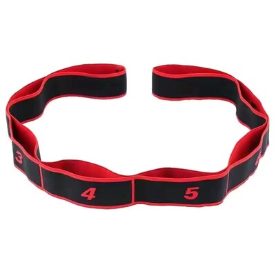 Yoga Stretching Band 8-segment Digital High Elasticity Fitness Products Dvoslojna kompozitna traka Dance Tension Band