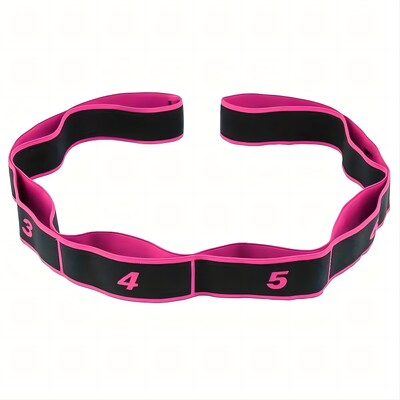 Yoga Stretching Band 8-segment Digital High Elasticity Fitness Products Dvoslojna kompozitna traka Dance Tension Band