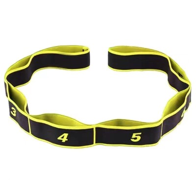 Yoga Stretching Band 8-segment Digital High Elasticity Fitness Products Dvoslojna kompozitna traka Dance Tension Band
