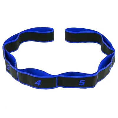 Yoga Stretching Band 8-segment Digital High Elasticity Fitness Products Dvoslojna kompozitna traka Dance Tension Band