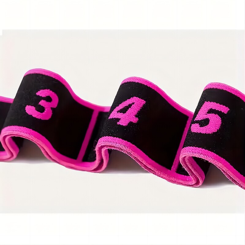 Yoga Stretching Band 8-segment Digital High Elasticity Fitness Products Dvoslojna kompozitna traka Dance Tension Band