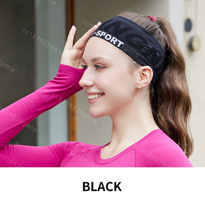 Sportinė Joga Prakaito juosta Gym Fitness Kvėpuojanti plaukų juosta bėgimo tempimo prakaito tvarsčiai Galvos juosta plaukų apvyniojimo petnešėlė mankštai skirta prakaito juosta