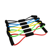 Fitness 8-slovná joga elastická páska TPE gumová odporová guma fitness fitness vybavenie expander cvičenie posilňovňa cvičebný vlak