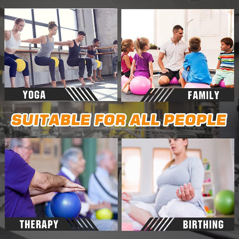 Lopta za jogu od 9 inča Mini lopta za vježbanje Pilates lopta za sportski trening u teretani Lopte otporne na pucanje i klizanje Fizikalna terapija