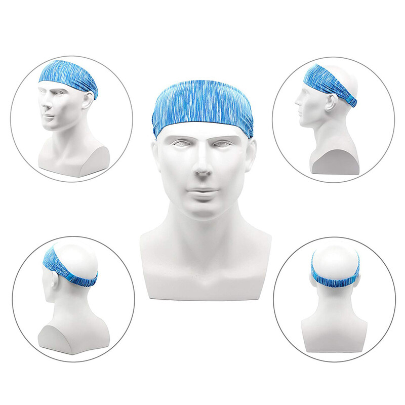 Pledas Gym Joga Plaukų juostelės Plaukų juosta Elastinė Turbano Galvos juostelė Sportui Prakaito juostelės Plaukų juostelės Moterys Sportininkės Bėga krepšinis