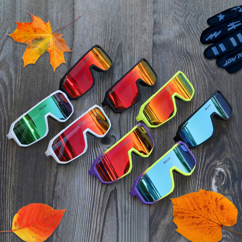 SCVCN Biciklističke naočale Sunčane naočale za bicikl Muške UV400 naočale Sportske MTB naočale za vanjske naočale Biciklističke ženske sunčane naočale Višebojne jahanje