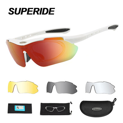 SUPERIDE Polarizované turistické cyklistické slnečné okuliare Vonkajšie UV400 Cestné bicykle MTB cyklistické okuliare Športové bežecké lezecké okuliare