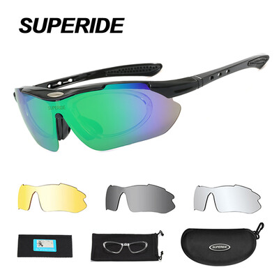 SUPERIDE Polarizované turistické cyklistické slnečné okuliare Vonkajšie UV400 Cestné bicykle MTB cyklistické okuliare Športové bežecké lezecké okuliare