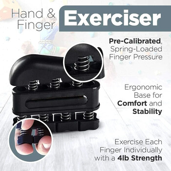 1Pcs Finger Strengthener - Finger Exerciser for Forear and Hand Strengthener - Hand Grip Workout Equipment for Musician