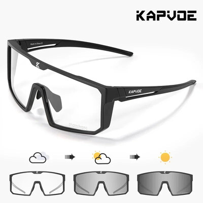 Kapvoe fotokromatske sunčane naočale za biciklizam Naočale za brdski biciklizam Muškarci Žene UV400 Sportske naočale za trčanje na otvorenom crveno plava leća