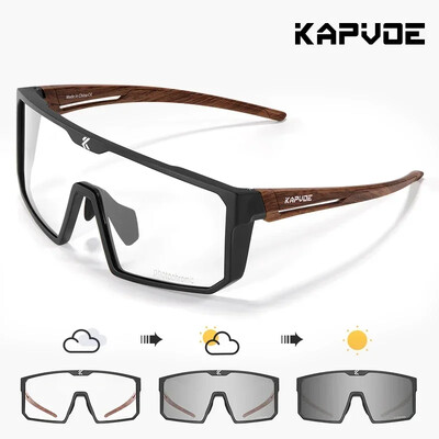 Kapvoe fotokromatske sunčane naočale za biciklizam Naočale za brdski biciklizam Muškarci Žene UV400 Sportske naočale za trčanje na otvorenom crveno plava leća