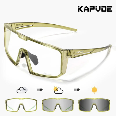 Kapvoe fotokromatske sunčane naočale za biciklizam Naočale za brdski biciklizam Muškarci Žene UV400 Sportske naočale za trčanje na otvorenom crveno plava leća