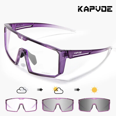 Kapvoe fotokromatske sunčane naočale za biciklizam Naočale za brdski biciklizam Muškarci Žene UV400 Sportske naočale za trčanje na otvorenom crveno plava leća