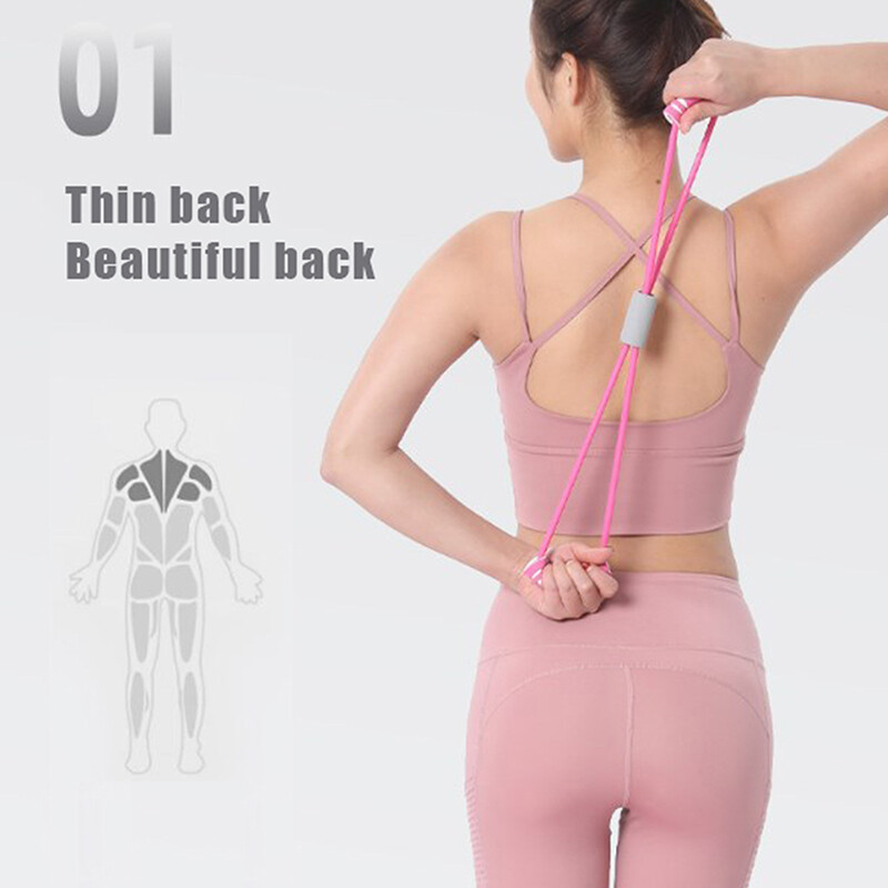Atsparumo juostos Joga Sporto priedai Guminis tempimo virvė Treniruotės ir mankštos treniruoklių salės įranga moterims kaklo pratimai tempimui