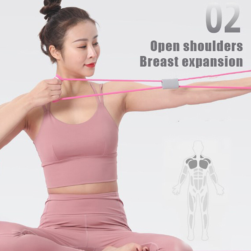 Atsparumo juostos Joga Sporto priedai Guminis tempimo virvė Treniruotės ir mankštos treniruoklių salės įranga moterims kaklo pratimai tempimui