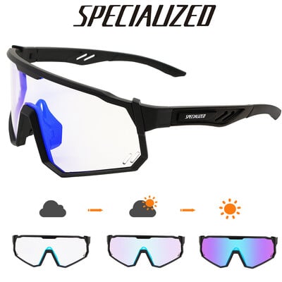 SPECIAUZED Photochromic Kerékpáros Szemüvegek Férfi Mountain Bike Napszemüvegek Női Clear MTB Sportszemüvegek Kerékpáros Triatlon Futás