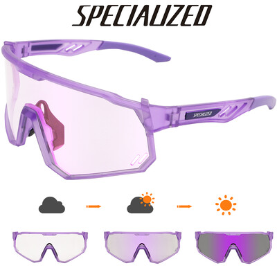 SPECIAUZED Фотохромни очила за колоездене Мъжки слънчеви очила за планинско колоездене Дамски прозрачни MTB спортни очила Велосипед Триатлон Бягане