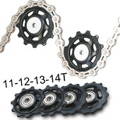11T 12T 13T 14T gultnis MTB velosipēda aizmugurējā virzošā riteņa šosejas velosipēda Jockey aizmugurējā pārslēdzēja skriemeļa veltnis Shimano Sram remonta komplektam