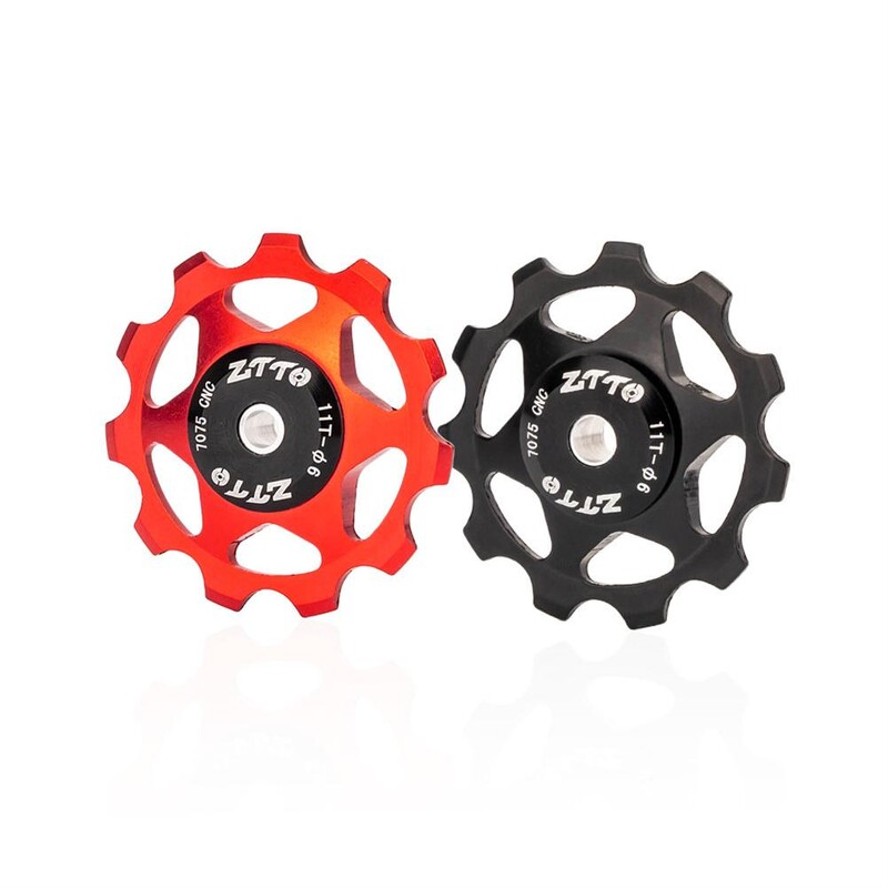 Dviračių kreipimo skriemuliai 11T sandarus guolis aliuminio lydinio kalnų dviračio galinio pavarų perjungiklio skriemulio dviračių dalys