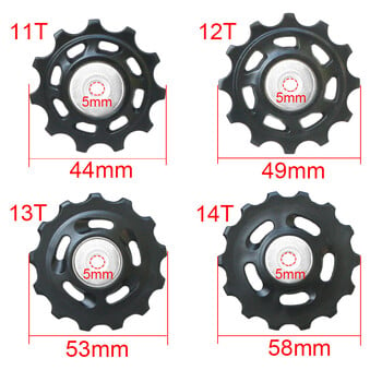 11T 12T 13T 14T Ρουλεμάν MTB Πίσω οδηγός ποδηλάτου Τροχός ποδηλάτου δρόμου Jockey Πίσω κύλινδρος τροχαλίας ντεραγιέρ για κιτ επισκευής