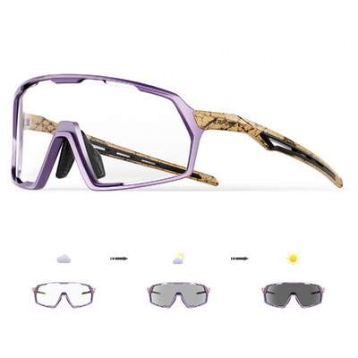 Kapvoe Photochromic Riteņbraukšanas Saulesbrilles Vīriešiem Sievietēm Riteņbrilles Braukšanai Braukšanai UV400 Kalnu velosipēda brilles Brilles Sports