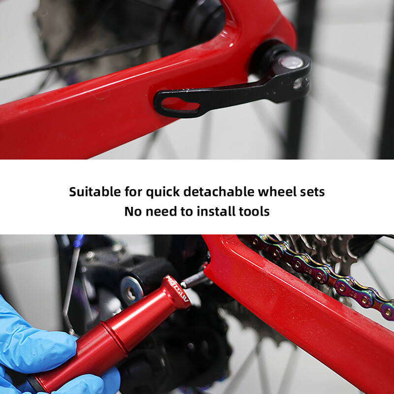 MOTSUV Zaštita stražnjeg mjenjača bicikla Aluminijski ultralaki štitnik zupčanika s brzim otpuštanjem Dio zaštitnog nosača prijenosa bicikla