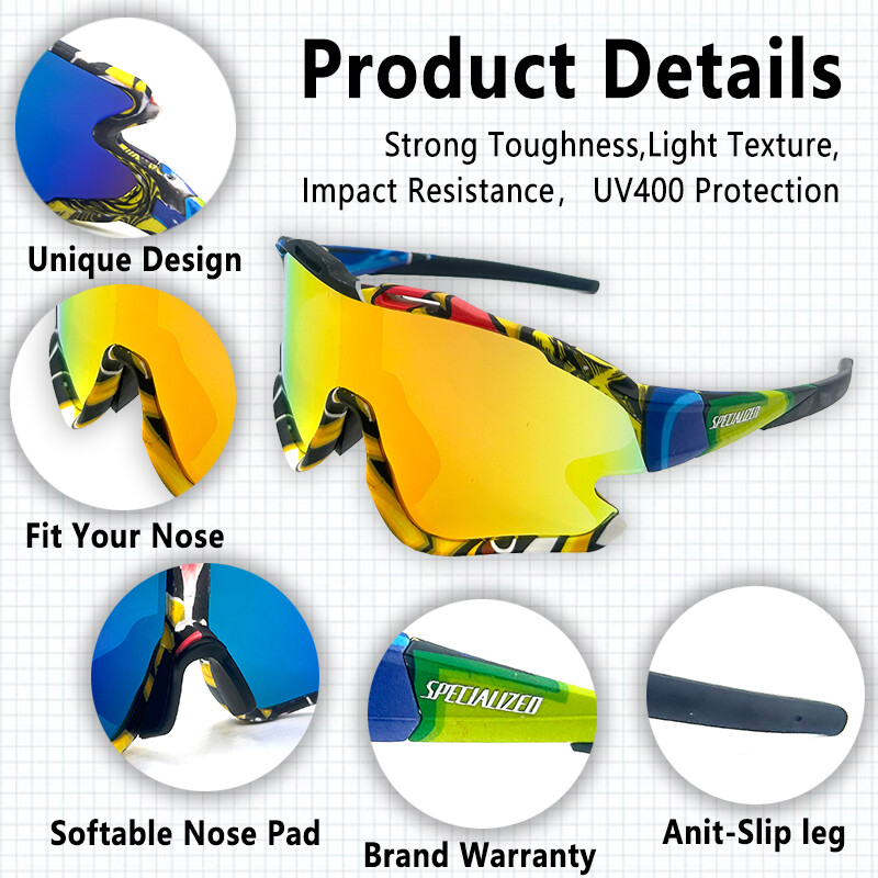 SPECIAUZED Mirror MTB biciklističke sunčane naočale Sportske naočale Muškarci Žene Mladi UV400 leće Naočale Biciklističke naočale Trčanje Planinarenje Skijanje