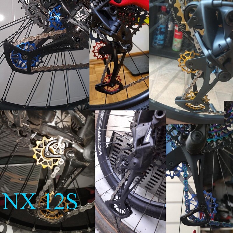 12T 14T biciklistički kotač stražnjeg mjenjača Keramička remenica Vodeći valjak za cestovni bicikl za Shimano Sram GX XX1 X01 Eagle NX 12 brzina