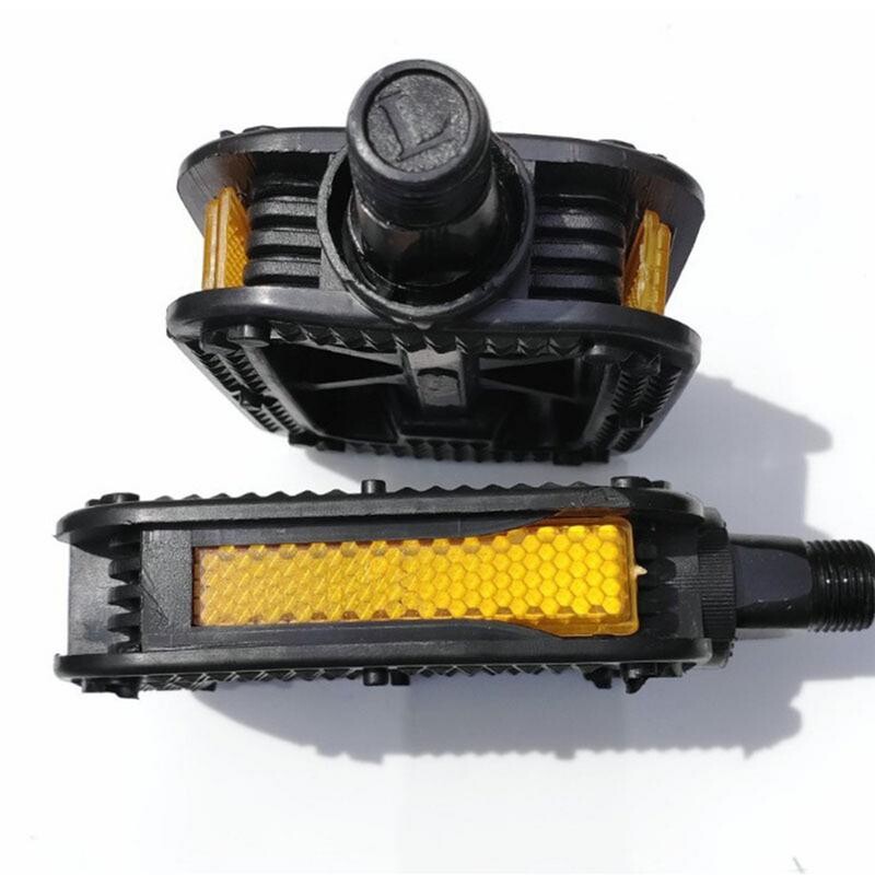 Pedale za brdski bicikl BMX bicikl, ravne pedale protiv klizanja, pedale za brdski bicikl s dobro vidljivim katadiopterima za cestovnu gradsku djecu