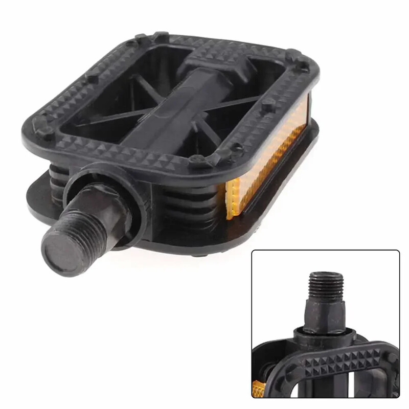 Pedale za bicikl Plastične zamjenske pedale s reflektirajućom trakom za dječji bicikl Neklizajuća ravna pedala Dodaci za biciklizam