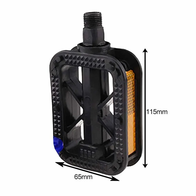 Pedale za bicikl Plastične zamjenske pedale s reflektirajućom trakom za dječji bicikl Neklizajuća ravna pedala Dodaci za biciklizam