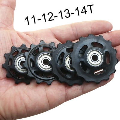11T 12T 13T 14T Ρουλεμάν MTB Πίσω οδηγός ποδηλάτου Τροχός αναβάτη ποδηλάτου δρόμου Πίσω κύλινδρος τροχαλίας εκτροχιαστή για κιτ επισκευής Shimano Sram