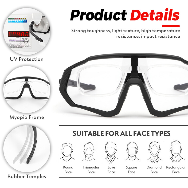 Kapvoe fotokromatske sunčane naočale za biciklizam Muškarci Žene Sport Cestovni Mtb Brdski bicikl Biciklističke naočale Biciklističke naočale Naočale Zaštitne naočale