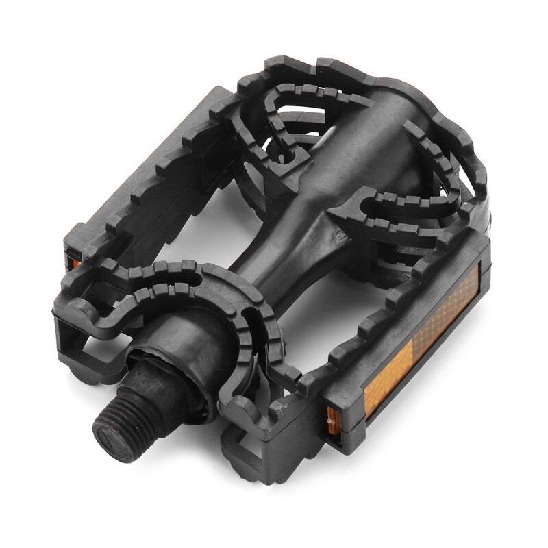 1 pár plastových BMX MTB 14mm/12mm platformových pedálov pre horský bicykel, ploché pedále na bicykel