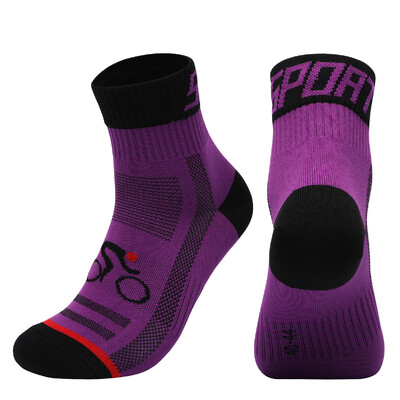Biciklističke čarape za muškarce, žene, brzo sušeće, prozračne, sportske na otvorenom, košarka, štite stopala, biciklističke sportske čarape za trčanje