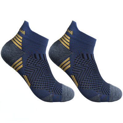 2023 Șosete profesionale de alergare pentru maraton Bărbați, femei, sport, fitness, îngroșat, cu perniță, tub scurt, tăiat jos, șosete pentru gleznă