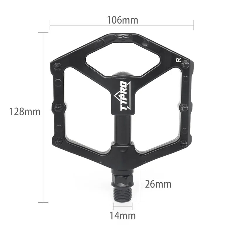 TTPRO Ultralake biciklističke pedale sa zatvorenim ležajem Biciklistička pedala MTB cestovni bicikl Neklizajuća proširena ravna pedala Dodaci za vožnju bicikla
